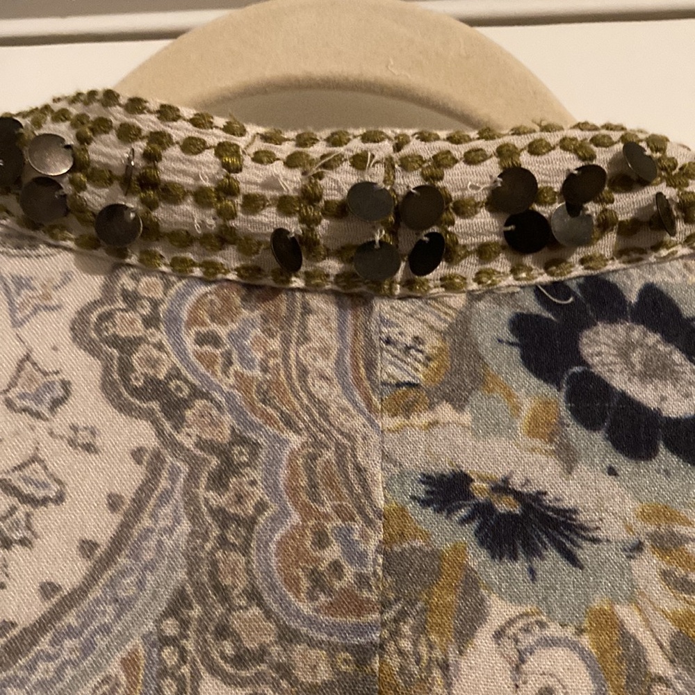 Free People ,  Beige, and Blue Women's Kimono - Picture 14 of 14